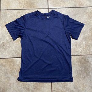 REI CO-OP Shirt Mens Medium Blue Crew Neck Performance Outdoor Hiking